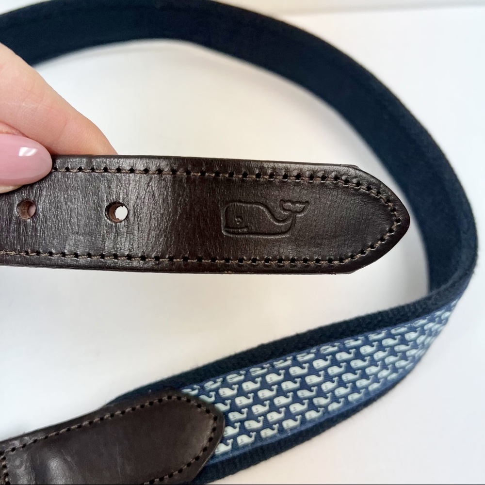 Vineyard Vines Canvas Whale Belt Made in USA Size 30 - Picture 5 of 11